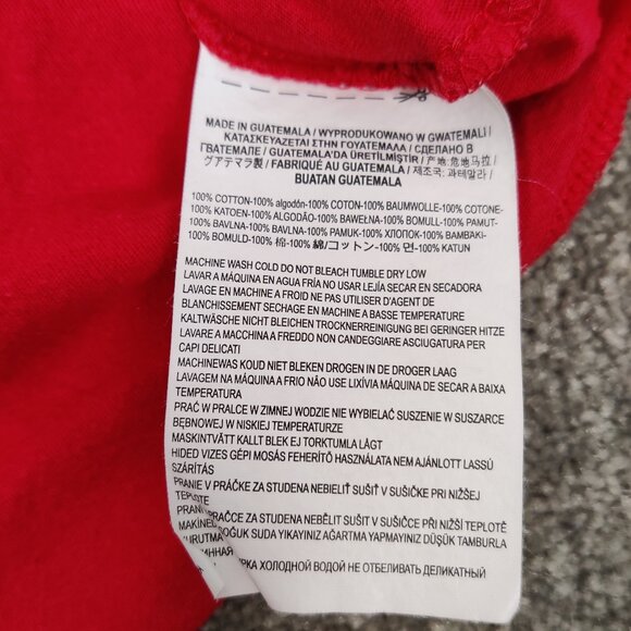 Vans Women's Top Size XL Red Cotton Scoop Neck Summer Lightweight Beach Comfy - Picture 4 of 7